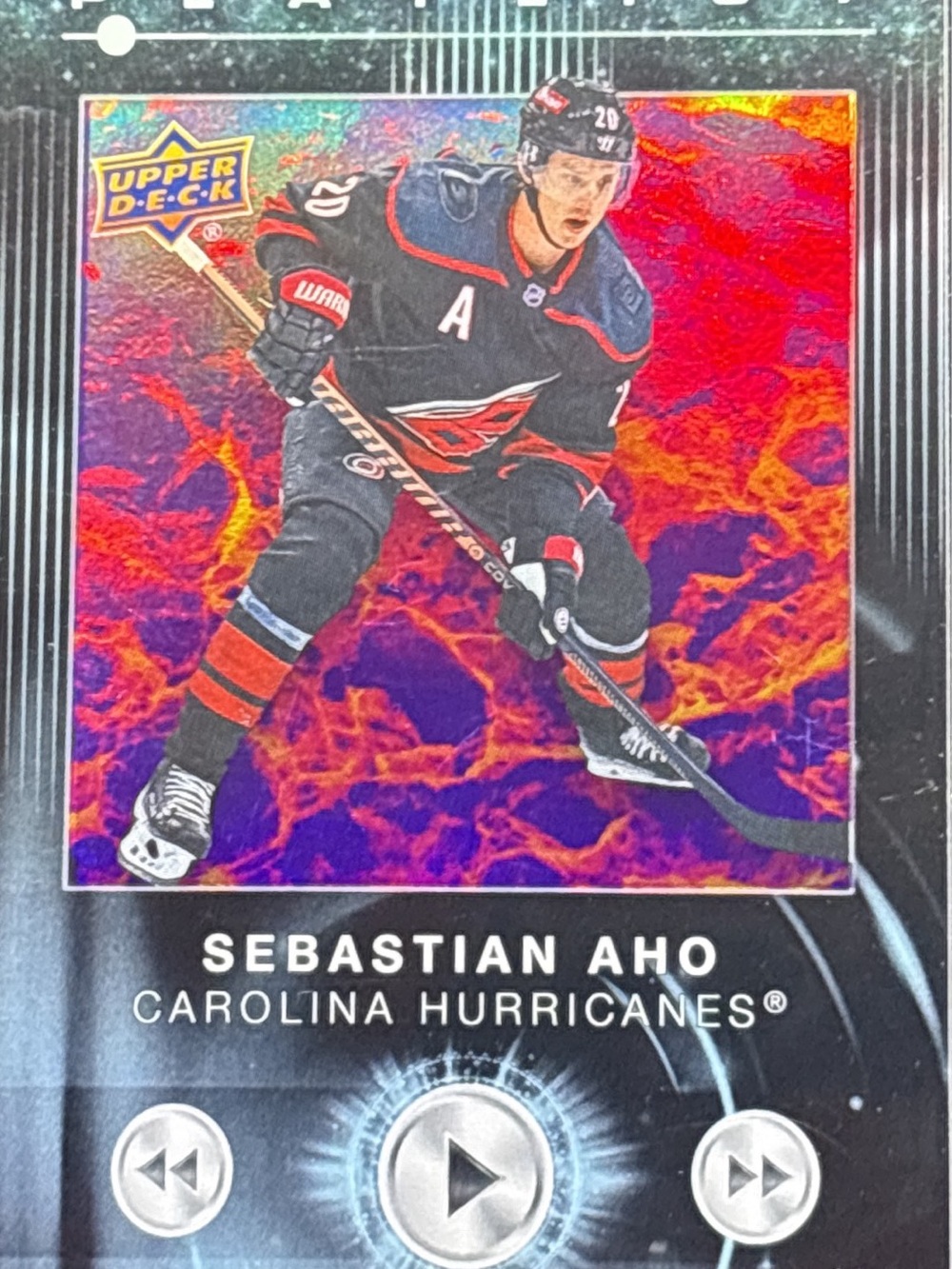 Upper Deck Sebastian Aho Hockey Trading Card